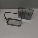 Toothbrush Holders Wall Mounted for Bathrooms, Suction Cup Electric Tooth Brush and Toothpaste Organizer Razor Holder for Shower, Countertop, Vanity, Gray (Grey)