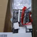 Rolanstar Full Size Bed Frame with Charging Station, LED Full Bed Frame with Upholstered Storage Headboard, Platform Bed with Metal Slats & Under Bed Storage, No Box Spring Needed, Noise Free, Black