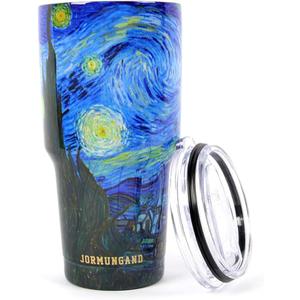Jormungand 30 oz Tumbler Stainless Steel Vacuum Insulated Travel Mug with Leak Proof Lid Double Wall Coffee Cup Water Bottle for Cold Beverages 30oz Tumbler Starry Night