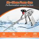 Preciva Foam Gun, Aluminum Alloy Foaming Gun Heavy Duty PU Expanding Caulking Gun Spray Application Applicator for Caulking, Filling, Sealing, Home and Office Use