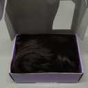 KooKaStyle Clip in Synthetic Hair Extensions Long Wavy 4PCS Thick Hairpieces Dark Brown 6# Fiber Double Weft Natural Hair Extensions 16 Inch for Women