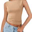  Imily Bela Womens Going Out Casual Tank Tops 2025 Trendy Summer Basic Sleeveless Backless T Shirts Cute Slim Fit Y2K Tee, Pack of 2