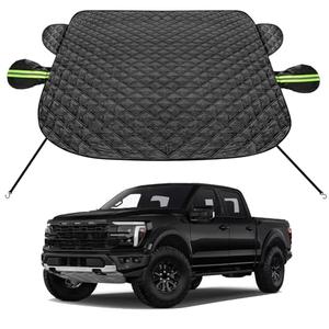 SZYUCHEN Car Windshield Cover for Ice and Snow Compatible with Ford F150/F-150 F250 F350 F450 Super Duty Expedition Lightning Pickup Trucks, Anti-Snow Cover Frost Shield with Side Mirror Covers