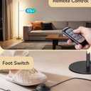 EDISHINE 57.5" Floor Lamp with Remote & Foot Switch, Dimmable & 7CCT