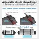 Veharvim Sun Visor Extender for Car (Polarized, UV400, PC Lens, 2 Side Sunshade), Car Visor Extender Sun Blocker, Visor Extender Attachment, Anti-Glare for Safe Driving