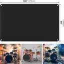 Gasadar Drum Set Dust Cover Water-Resistant Dustproof Protective Cover for Most Drum Frames and Kits with Weighted Corners and Bag 108"L x 80"W Black
