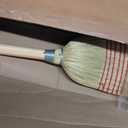 Corn Broom with Wood Handle Heavy Duty Indoor Outdoor Broom (1 1/4 Inch Handle)
