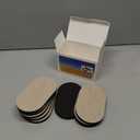 Felt Furniture Sliders 8pcs 3-1/ 2" x 6"- Reusable Heavy Duty Oval Sliders for Moving Furniture on Hard Floor - Quickly and Easily Move Couches/ Beds/ Armoires