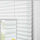UNISHADES Cordless 1" Vinyl Mini Blinds for Doors, 25" W × 70" H, White