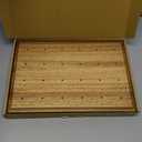 Acacia Wood Cake Pop Holder Stand for Drying 24 Holes Wooden Lollipop Display Stand Holder for Weddings Baby Showers Birthday Party Anniversaries Holiday - Fit 5/32" (4mm) Lollipop Sticks (Brown)