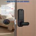 New Upgraded Gen-2 Mechanical Door Lock,Password & Key Two Unlocking MethodsWaterproof Outdoor Gate Lock with Keypad,Supports One-Touch Hold Openfor Various Indoor and Outdoor Doors