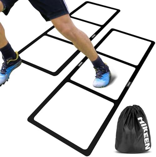 Hikeen Agility Ladder - Speed Ladder for Football, Basketball - Durable Rubber Training Ladder for Footwork with Carry Bag, No Assembly, Portable & Non-Slip Agility Football Training Equipment