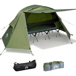 Night Cat Cot Tent Combo: 1 Person Off-Ground Tent for Camping with Vestibule Waterproof, 32'' Width