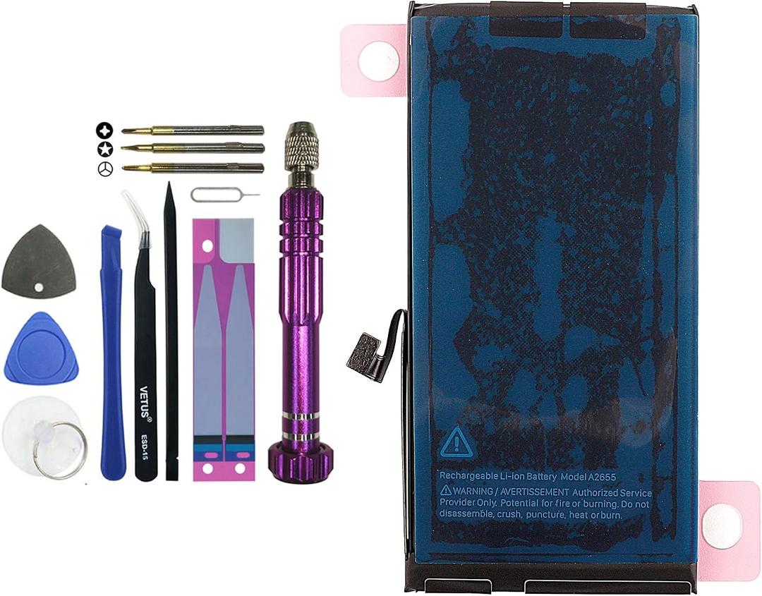 A2655 Replacement Battery for iPhone13 A2482 A2631 A2633 A2634 A2635 with Specialized Toolkit.