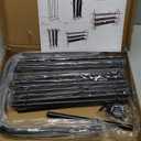 Shoe Rack 3 Tier Long Storage Organizer Wide Metal Shoe Shelf for Closet Entryway Black