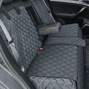Dog Car Seat Cover for Back Seat Cover,Non Stick Fur Rear Seat Protector for Pet,Nonslip Waterproof Durable Universal Fit Interior Backseat Covers for Auto Van SUV (Black)