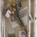 GraduatePro Shadow Box Frame 13X16 Display Case with Linen Back, Real Glass Window Door with Hinge, Picture Frame Wedding Bouquet Memorabilia Medals Photos Memory Box for Keepsakes Rustic White