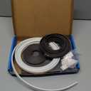 Magnetic Window Screen, Adjustable DIY 23x32in Window Screen Replacement, White Frame Gray Fiberglass Mesh, No Drilling Easy Cut-to-Fit for Sliding/Swing/Top-Hung, Fits Wood/Iron/PVC Frames