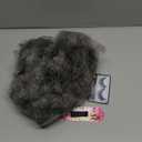 Oseti Deep Curl Mohawk Wig With Bangs for Black Women - Short Mix Gray Faux Hawk Clip-in Hair Pieces for Thinning Hair - Clip-on Bangs and Ponytail (1B/Gray)