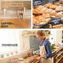 2 x Pack of 35 Paper Bread Bags for Homemade Bread, Paper Bakery Bag for Baked Food Packaging Storage, Large Kraft Paper Bread Loaf Bag with Window Label Seal Sticker included Pack of 35,12.5x8.3x4 Inches