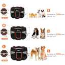 Dog Playpen, Puppy Pet Playpens Indoor for Medium Dogs Tent Crates Cage Indoor/Outdoor, Portable Pop Up Dog Kennel Playpen with Carrying Case for Dogs/Cats/Rabbits, Removable Zipper Top, Black
