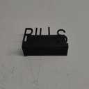 MyGift Black Metal Desktop Mail Sorter Organizer with Bills in Block Cut Out Letter Design