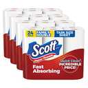 Scott Paper Towels, Task Size, 24 Family Double Rolls, 119 Sheets Per Roll