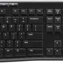 Logitech MK270 Wireless Keyboard And Mouse Combo For Windows, 2.4 GHz Wireless, Compact Mouse, 8 Multimedia And Shortcut Keys, For PC, Laptop - Black (1 Pack, Black)