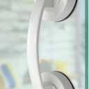 KAFENDA Glass Door and Window Handle With Suction Cups - Non-Marking, Non-Perforated Absorption for Bathroom Sliding Doors, Cupboards, Wardrobes (White)