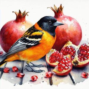 2 x Acudotr Bird Diamond Painting Kits for Adults, 5D DIY Diamond Art Kits for Beginners, Full Drill Diamond Painting Kits for Home Wall Decor, 12x12 Inch