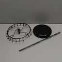 Rotating Necklace Holder Jewelry Organizer Display Stand 14-Inch with 23 Hooks Black, short-black, 8.27*5.9*13.8inch (HS01)