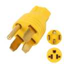 NEMA 14-50P to 5-15R 5-20R 6-15R 6-20R Compact 240V 50 Amp 3 Prong Male Plug to 240V 15 Amp 20 Amp 3 Prong Female Receptacle For Generator Welder Washer Dryer EV Charging Cord Adapter Connector