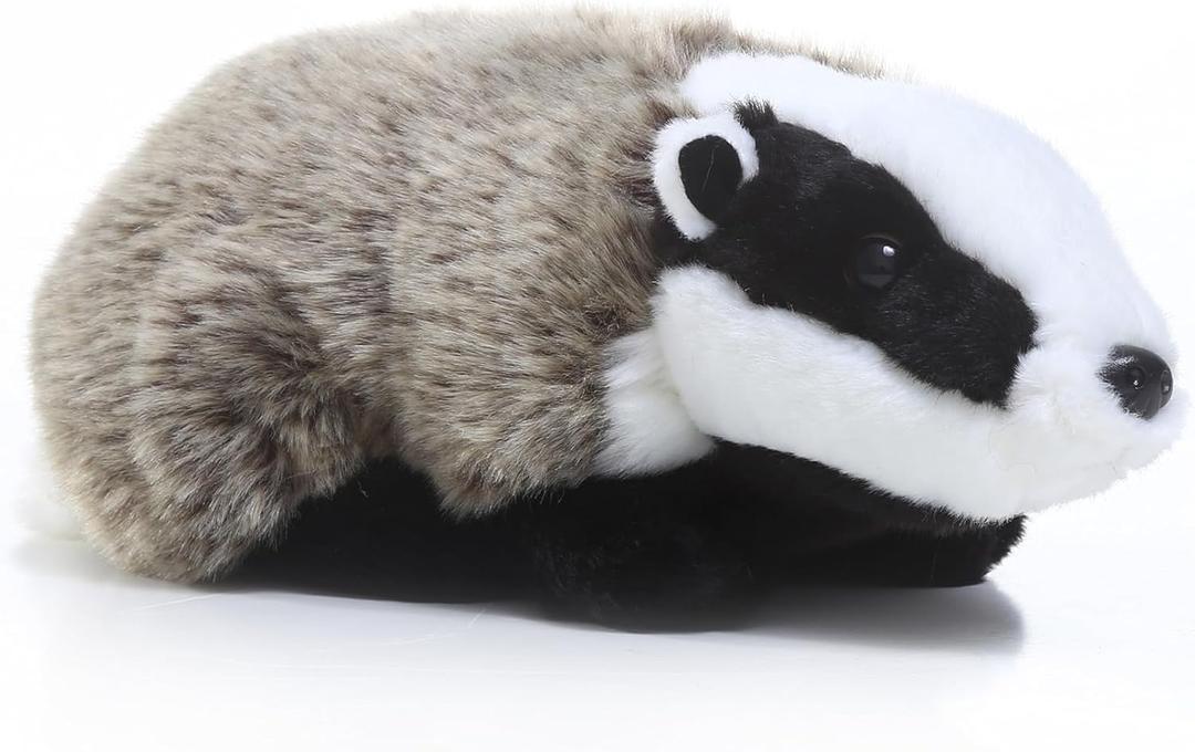 TAMMYFLYFLY Stuffed Toy 10" Badger Plush Stuffed Animal (28cm) (32cm)