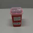 Alcedo Sharps Container for Home Use 1 Quart (1-Pack) | Biohazard Needle and Syringe Disposal | Small Portable Container for Travel and Professional Use