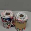 Redbaker 2 Pcs Reusable Paper Towels Rolls Kitchen Towels Bulk Washable Paperless Cloth Cotton Hand Napkins with Cardboard Reusable Napkins for Kitchen Bathroom, (Floral,10 x 12 in)