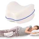 Gaozen Knee Pillow for Side Sleepers for Back Pain,Leg Pillow for Side Sleepers, Memory Foam Cushion Knee Support Pillows,Pain Relief, Pregnancy Travel Pillow with Extra Washable Cover