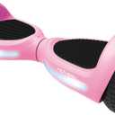 Hover-1 My First Self Balancing Scooter for Kids with 5 mph Max Speed, Dual 150W Motors, 6.3” Tires, 3 Miles Max Range, and LED Headlights, Pink