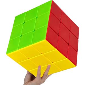 Big 3x3 Speed Cube Pro, 3x3 Large Cube Toy Gift for Kids Adults Brain Teasers