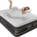 CHILLSUN 2026 Upgraded Air Mattress Full with Built in Pump, 18" Raised Comfort Blow up Mattress Inflatable Mattress Colchon Ineffable, Flocked Top Air Bed with Storage Bag for Home Camping & Guests
