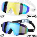 EverSport 1 Pack Kids Swim Goggles Age 8-16 Extra Silicone Layer, Swimming Goggles for kids Teen Youth Children Boys Girls