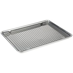 Nordic Ware - 43172AMZM Nordic Ware Half Sheet with Oven Safe Nonstick Grid, 2 Piece Set, Natural