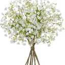 DILATATA 9 Pack White Babys Breath Artificial Flowers 9 Bundles Gypsophila Fake Silk Stems for DIY Floral Arrangements, Wedding Bouquets, Rustic Farmhouse Home Table Decor