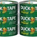 The Original Duck Tape Brand Duct Tape 6-pack 1.88 Inch x 45 Yard, 270 Total Yards, Silver (1153759)