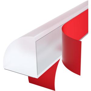 Flexible Quarter Round Molding, Mini Peel and Stick Rubber Trim Molding(155Inch), Transparent