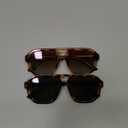 livho Trendy Polarized Square Aviator Sunglasses Women Men Square Eyewear Frame, Retro Sun Glasses for Women Men 2025 Shades