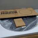 IDEALHOUSE 36 Inch Black Round Wall Mirror, Circle Mirror Metal Frame for Bathroom, Vanity, Entryway, Bedroom, Living Room, Wall Mounted Modern Rustic Decor