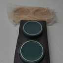 Ceramic Elevated Cat Food and Water Bowl, Kitty Bowl, Raised Cat Dish, Pet Feeder (5.1 in, 2 x Dark Green + Stand)