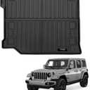Custom for 2021-2025 2026 Jeep Wrangler 4XE Hybrid Cargo Mats Trunk Liner All Weather TPE Protection Mat Accessories (for 2021-2026 Jeep Wrangler 4XE Hybrid)