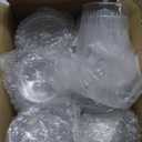 Domensi 24 Pack Plastic Ribbed Wine Glasses 13 oz Acrylic Champagne Flutes with Stem Unbreakable Reusable Cocktail Champagne Glasses for Wedding Holiday Birthday Party Supplies