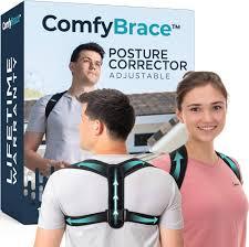 Back Brace Posture Corrector for Men & Women, Upgraded Full Back Support with Adjustable Shoulder Straightener and Waist Support Straps, Breathable Back Brace for Office Work, Long Sitting & Daily Wear, Comfortable Posture Support for Upper & Lower B, 2XL